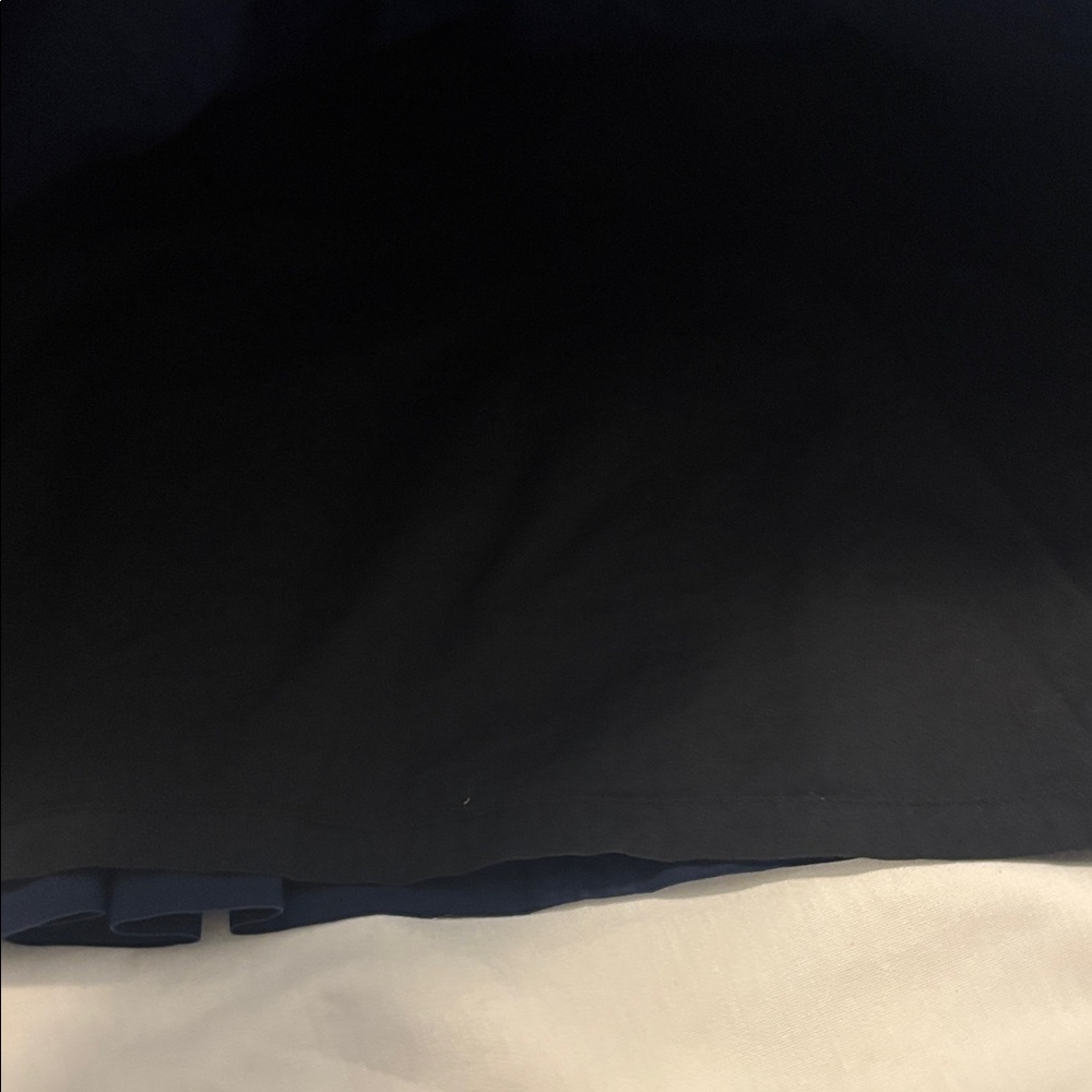 LL Bean Signature Navy Poplin Dress SZ 16 100% Cotton fit & flare lined midi - Picture 8 of 14